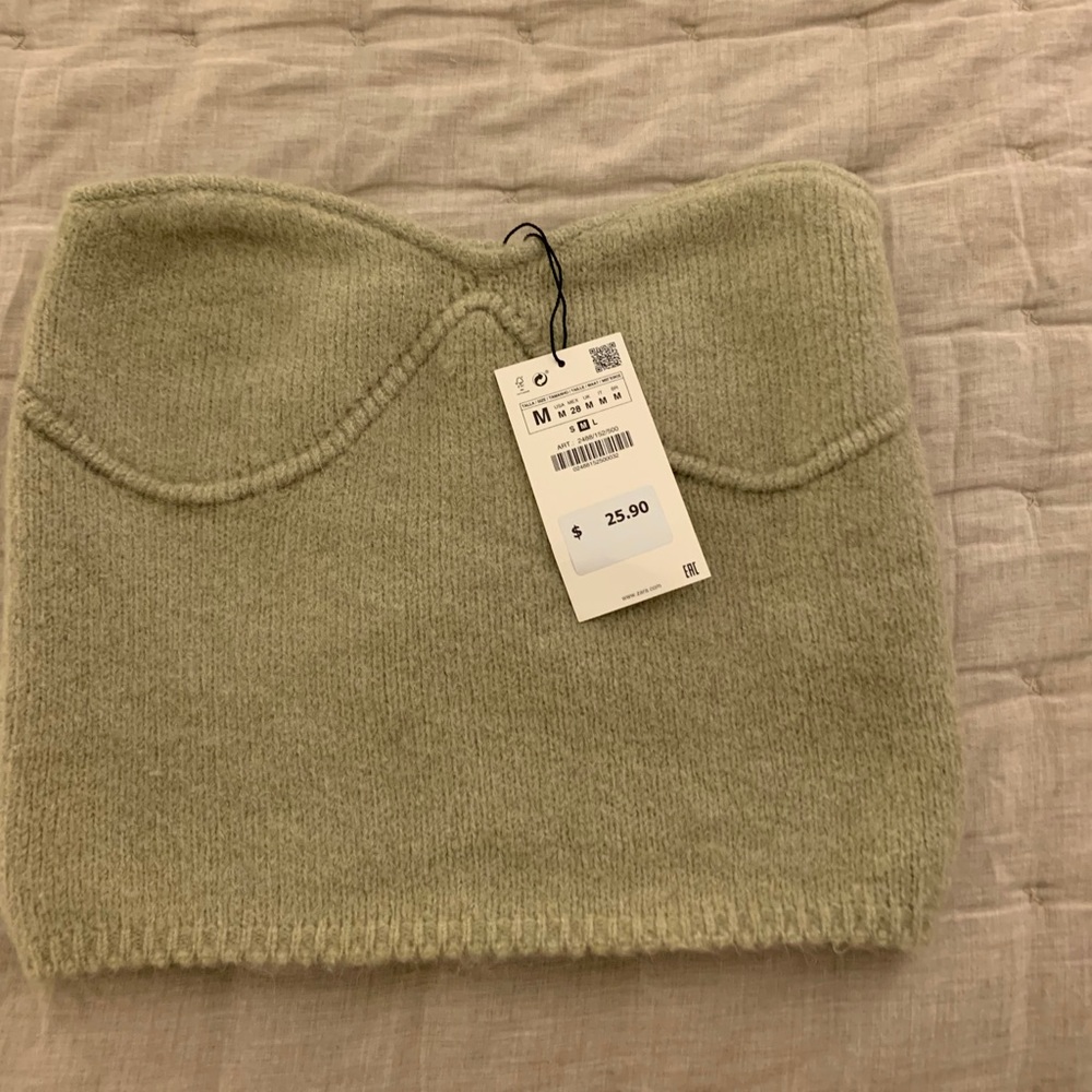 Brand New Zara Sweater Tube Top